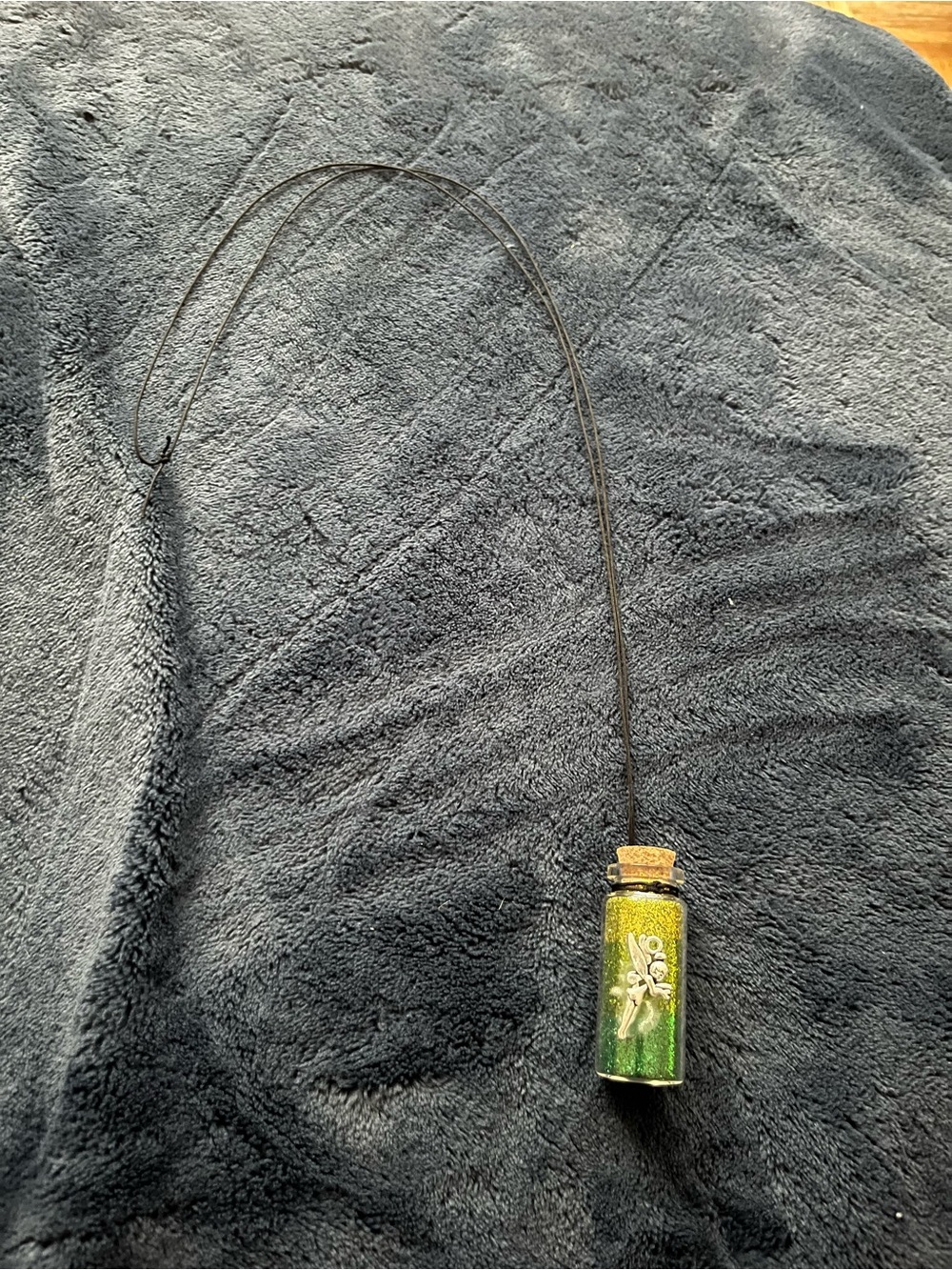 Disney Tinkerbell Inspired Glass Potion Fairy Bottle Necklace